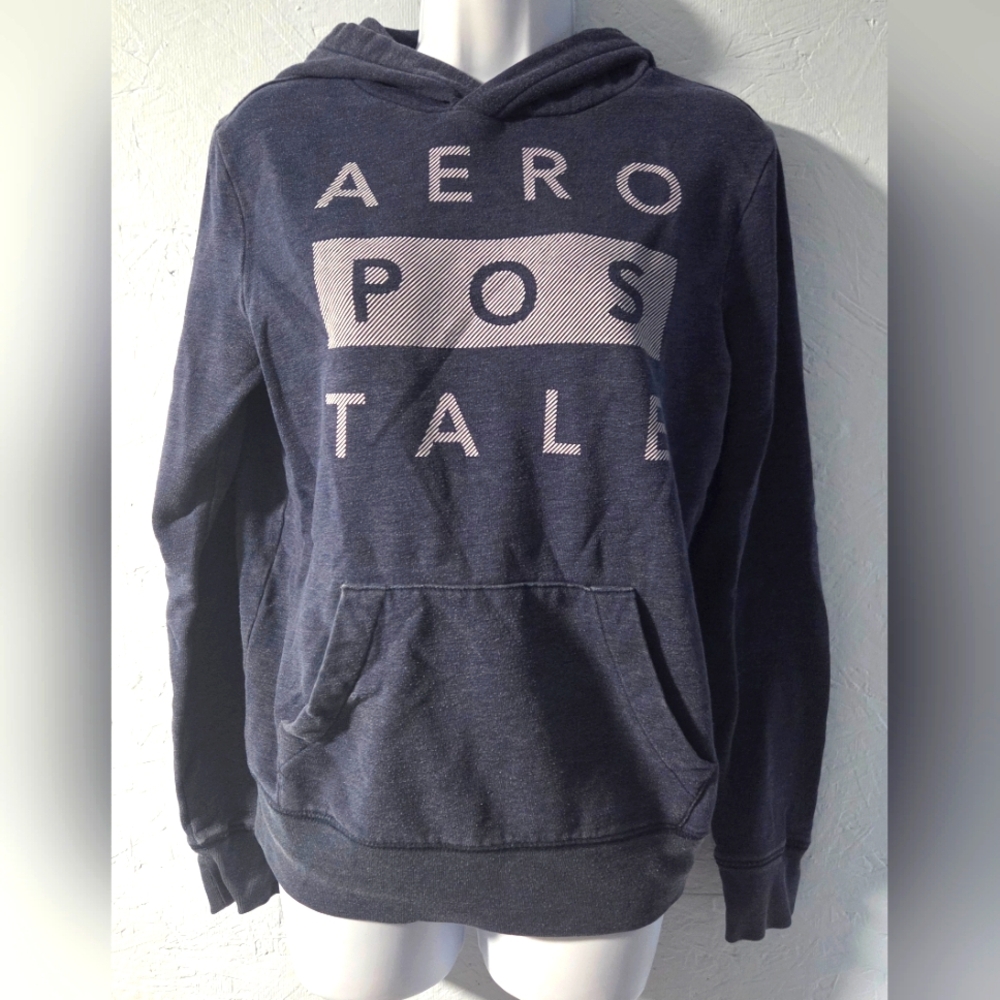 Aeropostale Men's/Unisex Navy Pullover Hoodie - Small